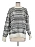American Eagle Outfitters Print White Pullover Sweater Size M - photo 1