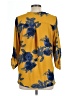 West Kei 100% Polyester Yellow 3/4 Sleeve Blouse Size L - photo 2