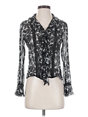 Tracy M. Long Sleeve Silk Top (view 1)