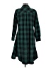 Unbranded 100% Polyester Plaid Green Casual Dress Size M - photo 2