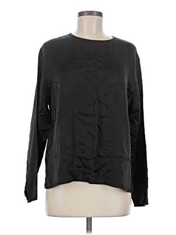 Eileen Fisher Long Sleeve Silk Top (view 1)
