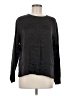 Eileen Fisher 100% Silk Black Long Sleeve Silk Top Size M - photo 1