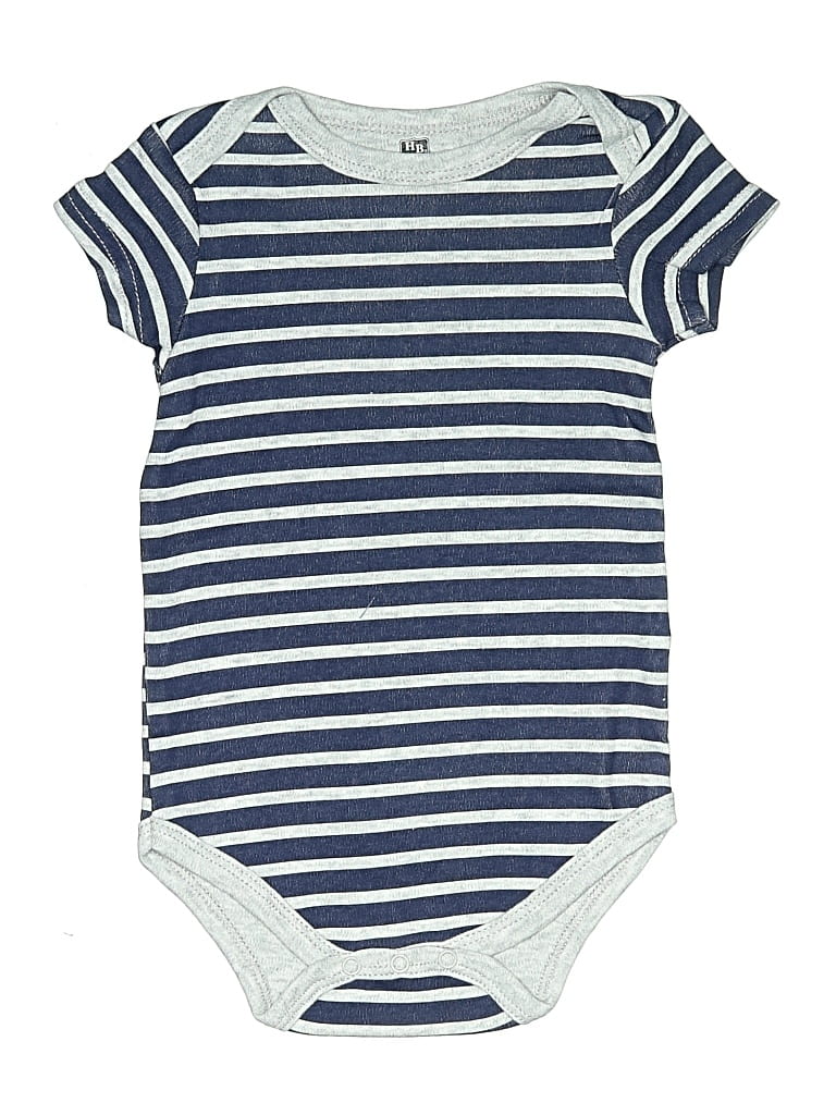 Pre-owned Hb Babies' Short Sleeve Onesie In Blue