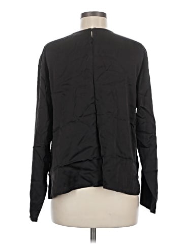Eileen Fisher Long Sleeve Silk Top (view 2)