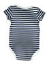 Hb 100% Cotton Stripes Blue Short Sleeve Onesie Size 3-6 mo - photo 2