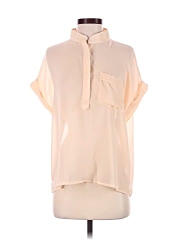 Adam Lippes Short Sleeve Silk Top (view 1)