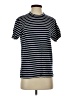 Todd Snyder 100% Cotton Stripes Blue Short Sleeve Turtleneck Size XS - photo 1
