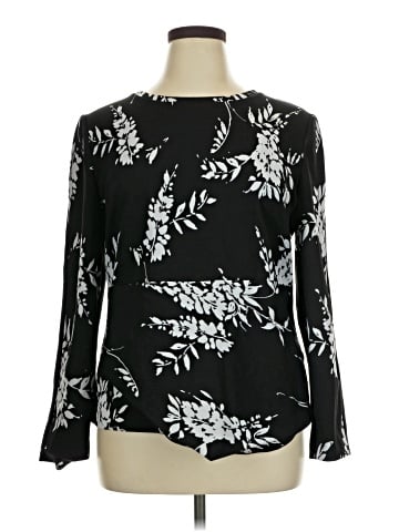 Calvin Klein Long Sleeve Blouse (view 1)