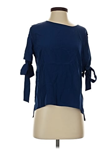 Amanda Uprichard 3/4 Sleeve Silk Top (view 1)