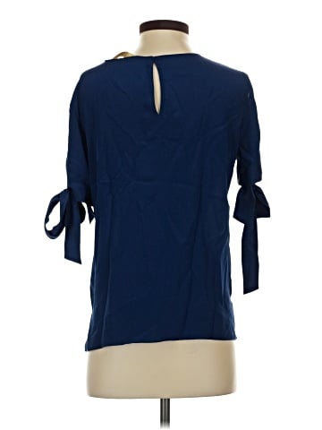 Amanda Uprichard 3/4 Sleeve Silk Top (view 2)