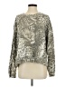 ALLSAINTS Animal Print Silver Pullover Sweater Size S - photo 1
