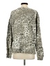 ALLSAINTS Animal Print Silver Pullover Sweater Size S - photo 2