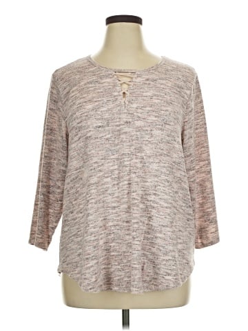 Bobeau Long Sleeve Henley (view 1)