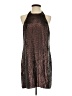 Express 100% Polyester Metallic Brown Cocktail Dress Size S - photo 1