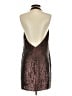 Express 100% Polyester Metallic Brown Cocktail Dress Size S - photo 2