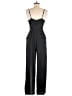 Lush 100% Polyester Solid Black Jumpsuit Size M - photo 2