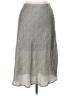 Sienna Sky 100% Polyester Chevron-herringbone Silver Casual Skirt Size M - photo 1