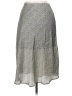 Sienna Sky 100% Polyester Chevron-herringbone Silver Casual Skirt Size M - photo 2
