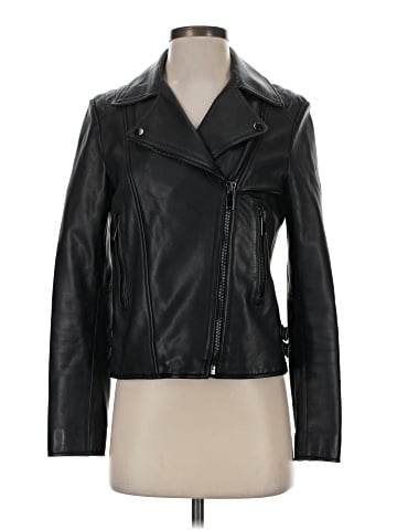 Massimo Dutti Leather Jacket (view 1)