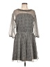 Joie 100% Polyester Gray Casual Dress Size L - photo 1
