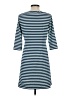 J. McLaughlin Stripes Blue Casual Dress Size S - photo 2
