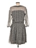 Joie 100% Polyester Gray Casual Dress Size L - photo 2