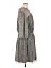 Joie 100% Polyester Gray Casual Dress Size L - photo 4