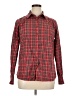 Lands' End 100% Baumwolle Plaid Red Long Sleeve Button-Down Shirt Size 16 - photo 1