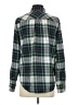 J.Crew 100% Cotton Plaid Green Long Sleeve Button-Down Shirt Size 4 - photo 2