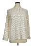 Express Polka Dots Ivory Long Sleeve Blouse Size XL - photo 1