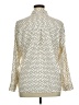 Express Polka Dots Ivory Long Sleeve Blouse Size XL - photo 2