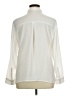 Express 100% Polyester Solid Ivory Long Sleeve Blouse Size XL - photo 2
