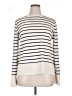 Zara Stripes Ivory Turtleneck Sweater Size XL - photo 1