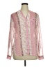 Kut from the Kloth 100% Polyester Paisley Pink Long Sleeve Blouse Size XL - photo 1
