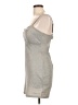Lily Rose Metallic Silver Cocktail Dress Size L - photo 5