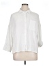 Sanctuary 100% Cotton Solid White 3/4 Sleeve Button-Down Shirt Size XL - photo 1