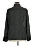 Express 100% Recycled Polyester Houndstooth Black Long Sleeve Blouse Size XL - photo 2