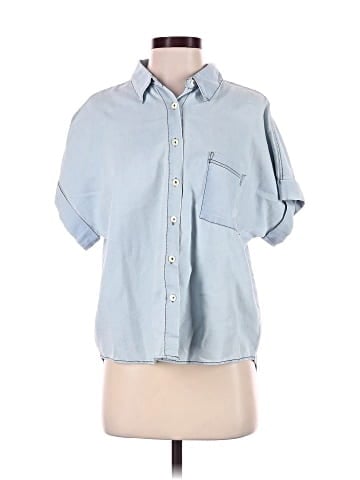 Lulus Short Sleeve Button-Down Shirt (view 1)