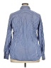 Old Navy Stripes Blue Long Sleeve Button-Down Shirt Size XXL - photo 2