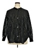 MICHAEL Michael Kors Metallic Black Long Sleeve Button-Down Shirt Size 2X - photo 1