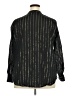 MICHAEL Michael Kors Metallic Black Long Sleeve Button-Down Shirt Size 2X - photo 2