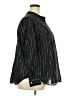 MICHAEL Michael Kors Metallic Black Long Sleeve Button-Down Shirt Size 2X - photo 4