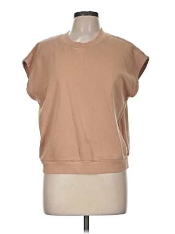 Madewell (Re)sourced Cotton Short-Sleeve Relaxed Sweatshirt (view 1)