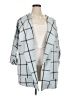 River Island Checkered-gingham Blue Coat Size 14 - photo 1
