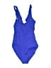 La Blanca Solid Blue One Piece Swimsuit Size S (estimated) - photo 2