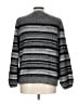 Ann Taylor LOFT Stripes Silver Pullover Sweater Size L - photo 2