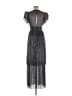 Sabina Musayev 100% Polyester Silver Cocktail Dress Size M - photo 2