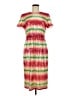 J.Crew 100% Polyester Tie-dye Red Cocktail Dress Size 8 - photo 1