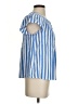 Vineyard Vines 100% Cotton Stripes Blue Short Sleeve Blouse Size S - photo 4