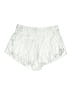 Lululemon Athletica 100% Cotton Metallic Silver Shorts Size 6 - photo 2